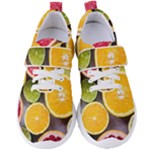 Oranges, Grapefruits, Lemons, Limes, Fruits Women s Velcro Strap Shoes