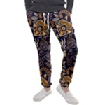 Paisley Texture, Floral Ornament Texture Men s Jogger Sweatpants