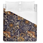 Paisley Texture, Floral Ornament Texture Duvet Cover (Queen Size)