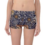 Paisley Texture, Floral Ornament Texture Reversible Boyleg Bikini Bottoms