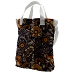 Paisley Texture, Floral Ornament Texture Canvas Messenger Bag