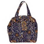 Paisley Texture, Floral Ornament Texture Boxy Hand Bag