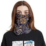Paisley Texture, Floral Ornament Texture Face Covering Bandana (Two Sides)