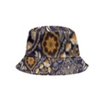 Paisley Texture, Floral Ornament Texture Inside Out Bucket Hat (Kids)