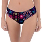 Pattern, Ornament, Motif, Colorful Reversible Classic Bikini Bottoms