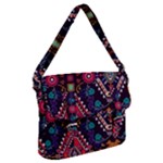 Pattern, Ornament, Motif, Colorful Buckle Messenger Bag