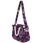 Pattern, Ornament, Motif, Colorful Rope Handles Shoulder Strap Bag