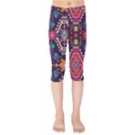 Pattern, Ornament, Motif, Colorful Kids  Capri Leggings 