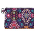 Pattern, Ornament, Motif, Colorful Canvas Cosmetic Bag (XL)