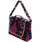 Pattern, Ornament, Motif, Colorful Box Up Messenger Bag