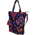 Pattern, Ornament, Motif, Colorful Shoulder Tote Bag