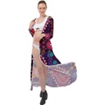 Pattern, Ornament, Motif, Colorful Maxi Chiffon Beach Wrap