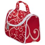 Patterns, Corazones, Texture, Red, Satchel Handbag