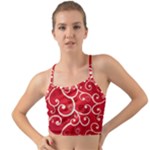 Patterns, Corazones, Texture, Red, Mini Tank Bikini Top