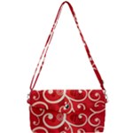 Patterns, Corazones, Texture, Red, Removable Strap Clutch Bag