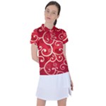 Patterns, Corazones, Texture, Red, Women s Polo T-Shirt