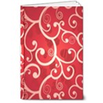 Patterns, Corazones, Texture, Red, 8  x 10  Hardcover Notebook