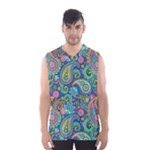 Patterns, Green Background, Texture Men s Basketball Tank Top