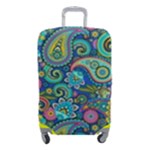 Patterns, Green Background, Texture Luggage Cover (Small)