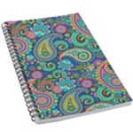 Patterns, Green Background, Texture 5.5  x 8.5  Notebook