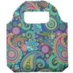 Patterns, Green Background, Texture Foldable Grocery Recycle Bag