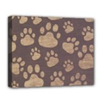 Paws Patterns, Creative, Footprints Patterns Deluxe Canvas 20  x 16  (Stretched)
