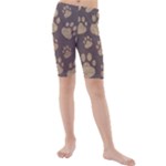 Paws Patterns, Creative, Footprints Patterns Kids  Mid Length Swim Shorts