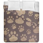 Paws Patterns, Creative, Footprints Patterns Duvet Cover Double Side (California King Size)