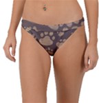 Paws Patterns, Creative, Footprints Patterns Band Bikini Bottoms