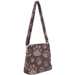 Paws Patterns, Creative, Footprints Patterns Zipper Messenger Bag