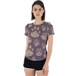 Paws Patterns, Creative, Footprints Patterns Back Cut Out Sport T-Shirt