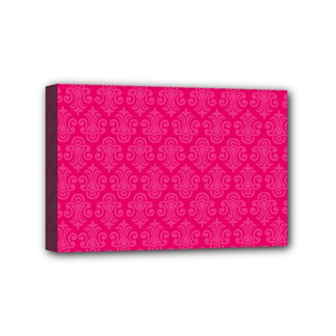 Pink Pattern, Abstract, Background, Bright, Desenho Mini Canvas 6  x 4  (Stretched) from ArtsNow.com