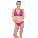 Pink Pattern, Abstract, Background, Bright, Desenho Classic Banded Bikini Set 