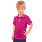 Pink Pattern, Abstract, Background, Bright, Desenho Kids  Polo T-Shirt