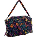 Random, Abstract, Forma, Cube, Triangle, Creative Canvas Crossbody Bag