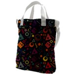 Random, Abstract, Forma, Cube, Triangle, Creative Canvas Messenger Bag