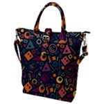Random, Abstract, Forma, Cube, Triangle, Creative Buckle Top Tote Bag