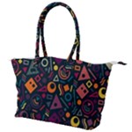 Random, Abstract, Forma, Cube, Triangle, Creative Canvas Shoulder Bag