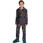 Random, Abstract, Forma, Cube, Triangle, Creative Kids  Long Sleeve Velvet Pajamas Set