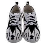 Black Silhouette Artistic Hand Draw Symbol Wb Women Athletic Shoes