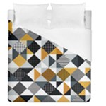 Pattern Tile Squares Triangles Seamless Geometry Duvet Cover (Queen Size)