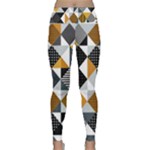 Pattern Tile Squares Triangles Seamless Geometry Lightweight Velour Classic Yoga Leggings
