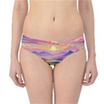 Field Valley Nature Meadows Flowers Dawn Landscape Hipster Bikini Bottoms