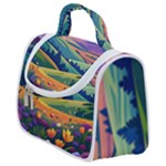 Field Valley Nature Meadows Flowers Dawn Landscape Satchel Handbag