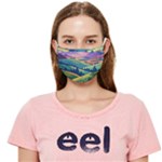 Field Valley Nature Meadows Flowers Dawn Landscape Cloth Face Mask (Adult)