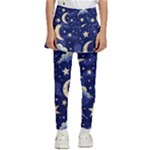 Night Moon Seamless Background Stars Sky Clouds Texture Pattern Kids  Skirted Pants