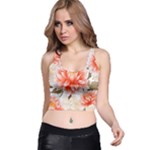 Flowers Plants Sample Design Rose Garden Flower Decoration Love Romance Bouquet Racer Back Crop Top