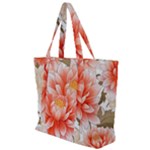 Flowers Plants Sample Design Rose Garden Flower Decoration Love Romance Bouquet Zip Up Canvas Bag