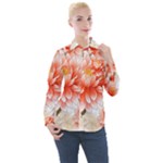 Flowers Plants Sample Design Rose Garden Flower Decoration Love Romance Bouquet Women s Long Sleeve Pocket Shirt