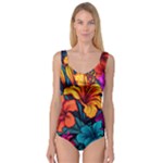 Hibiscus Flowers Colorful Vibrant Tropical Garden Bright Saturated Nature Princess Tank Leotard 